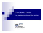 Oracle (Hyperion) Essbase The powerful Multidimensional Database