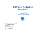 Si2 Power Reduction Stimulus - Si2: Home Page
