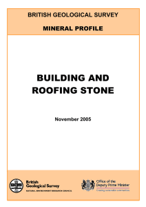 building and roofing stone - British Geological Survey