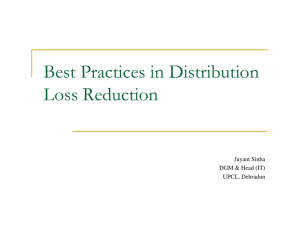 Best Practices in Distribution Loss Reduction