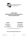 1.2kV Class Energy Efficient Autotransformer