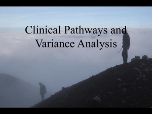 What is a clinical pathway?