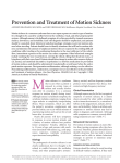 Prevention and Treatment of Motion Sickness