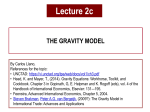 The gravity model. Applied laboratory with STATA