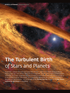 The Turbulent Birth of Stars and Planets - Max-Planck