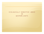 ECOLOGICALLY SENSITIVE AREAS IN WESTERN GHATS