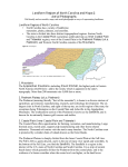 Landform Regions of North Carolina and Maps