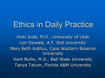 Ethics in Daily Practice - American College Health Association