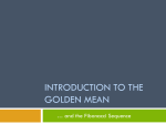 Introduction to the Golden Mean