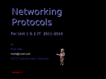 Network protocols - VCE IT Lecture Notes