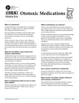 Audiology Information Series: Ototoxic Medications