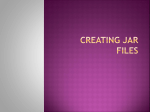 Creating Jar Files