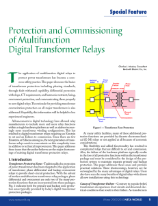 Protection and Commissioning of Multifunction Digital Transformer