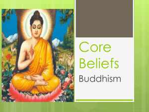 Core Beliefs Buddhism