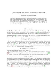 A remark on the group-completion theorem