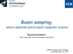 Boson sampling