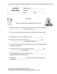 Activity Questions - Partnerships for Environmental Education and