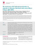 Bi treatment with hydralazine/nitrates vs. placebo in Africans