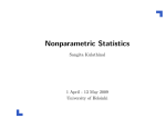 Nonparametric Statistics - University of Helsinki Confluence