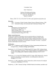 Curriculum Vitae John J. Stachowicz Section of Evolution and