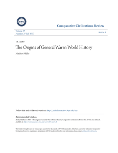 The Origins of General War in World History