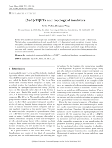 (3+1)-TQFTs and topological insulators