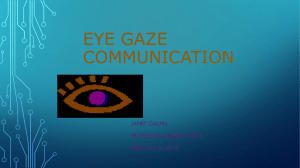 eye gaze communication