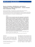 Species abundance distributions and richness estimations in fungal