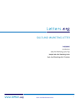 Sales And Marketing Letter