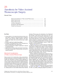Anesthesia for Video-Assisted Thoracoscopic Surgery