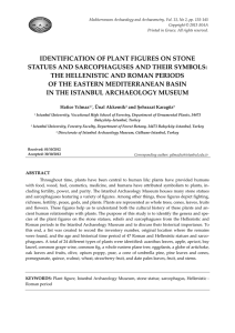 IDENTIFICATION OF PLANT FIGURES ON STONE STATUES AND