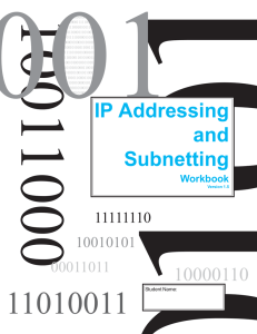 Ip Addressing and Subnetting Workbook