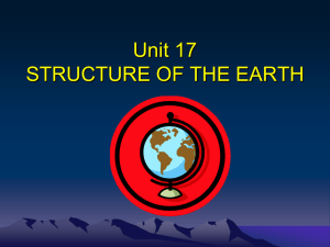 Unit 17 STRUCTURE OF THE EARTH