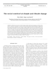 The social construct of climate and climate change