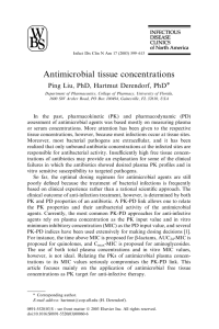 Antimicrobial tissue concentrations. Infect Dis Clin N Am 17