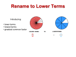 How to Rename to Lower Terms