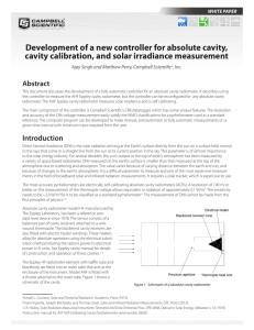 Development of a new controller for absolute cavity, cavity