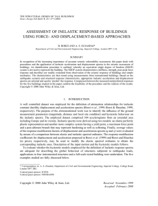 Assessment of inelastic response of buildings using force