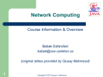 Network Computing - Systems and Computer Engineering