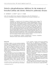 Selective phosphodiesterase inhibitors for the treatment