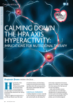 calming down the hpa axis hyperactivity