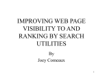 improving web pages visibility and ranking by search