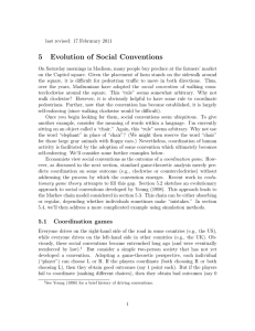5 Evolution of Social Conventions