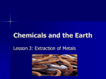 Chemicals and the Earth