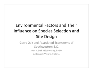 Environmental Factors and Their Influence on Species Selection