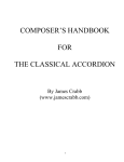 COMPOSER`S HANDBOOK FOR THE CLASSICAL ACCORDION