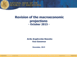 Revision of the macroeconomic projections