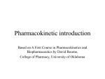 Pharmacokinetic introduction