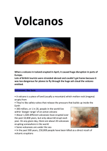 Predicting and preparing for volcanoes