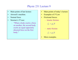 Physic 231 Lecture 9